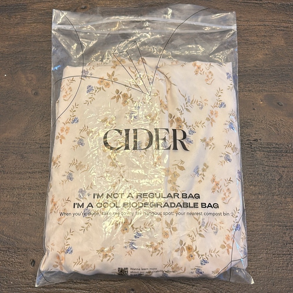 NWT Cider Floral Strapless Split Midi Dress, Yellow Floral Print, Size Large - Picture 10 of 10